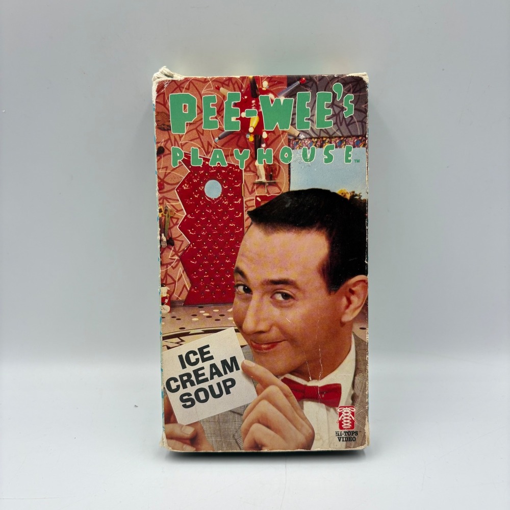 Pee Wees Playhouse Ice Cream Soup Volume 1 VHS Tape‎ Paul Reubens